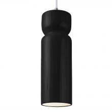 Justice Design Group CER-6510-BLK-CROM-WTCD - Tall Hourglass Pendant