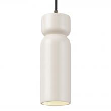 Justice Design Group CER-6510-MAT-ABRS-BKCD - Tall Hourglass Pendant