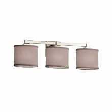 Justice Design Group FAB-8433-30-GRAY-CROM - Regency 3-Light Bath Bar