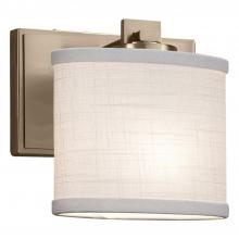 Justice Design Group FAB-8447-30-WHTE-BRSS-LED1-700 - Era ADA 1-Light LED Wall Sconce