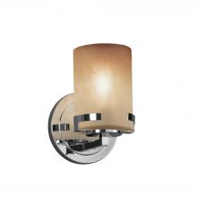 Justice Design Group FSN-8451-10-CRML-CROM - Atlas 1-Light Wall Sconce