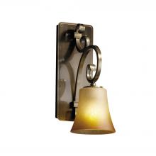 Justice Design Group FSN-8578-20-CRML-ABRS - Victoria 1-Light Wall Sconce (Medium)