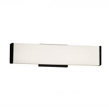 Justice Design Group FSN-8601-OPAL-MBLK - Latitude 19" ADA Linear LED Wall/Bath