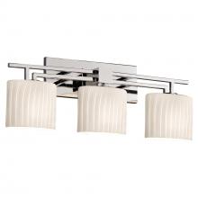 Justice Design Group FSN-8703-30-RBON-CROM - Aero 3-Light Bath Bar