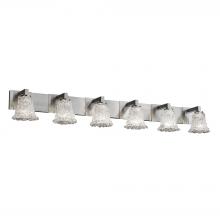 Justice Design Group GLA-8926-20-LACE-NCKL-LED6-4200 - Modular 6-Light LED Bath Bar