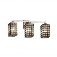 Justice Design Group WGL-8433-15-GRCB-NCKL - Regency 3-Light Bath Bar