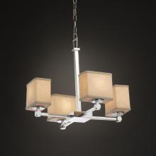 Justice Design Group FAB-8420-55-CREM-CROM - Tetra 5-Light Chandelier