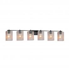 Justice Design Group FSN-8446-15-SEED-MBLK - Era 6-Light Bath Bar