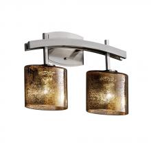 Justice Design Group FSN-8592-30-OPAL-MBLK - Archway 2-Light Bath Bar