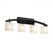 Justice Design Group FSN-8594-15-MROR-MBLK - Archway 4-Light Bath Bar