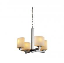 Justice Design Group FSN-8829-30-OPAL-NCKL - Modular 4-Light Chandelier