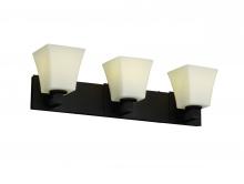 Justice Design Group FSN-8923-40-OPAL-CROM - Modular 3-Light Bath Bar