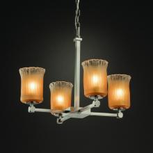 Justice Design Group GLA-8420-16-GLDC-NCKL - Tetra 5-Light Chandelier