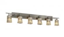 Justice Design Group GLA-8706-26-CLRT-DBRZ - Aero 6-Light Bath Bar