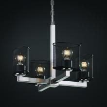 Justice Design Group MSH-8829-30-NCKL - Modular 4-Light Chandelier