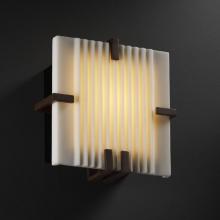 Justice Design Group PNA-5550-PLET-ABRS-LED-1000 - Clips Square Wall Sconce (ADA)