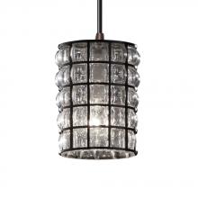 Justice Design Group WGL-8815-10-SWCB-DBRZ - Mini 1-Light Pendant