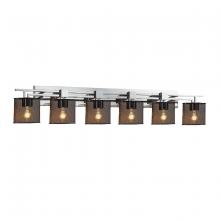 Justice Design Group MSH-8706-30-CROM - Aero 6-Light Bath Bar