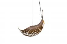 Justice Design Group NSH-8328-SFBZ - Palmera 39" Curved Leaf Pendant