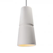 Justice Design Group CER-6435-BIS-CROM-BKCD - Large Cone 1-Light Pendant