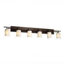 Justice Design Group POR-8706-10-BANL-DBRZ-LED6-4200 - Aero 6-Light LED Bath Bar