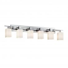 Justice Design Group FSN-8706-15-RBON-CROM - Aero 6-Light Bath Bar