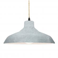 Justice Design Group CER-6265-CONC-MBLK-BEIG-TWST-LED1-700 - Large Loft LED Pendant