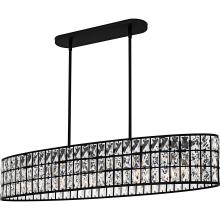  GIB542MBK - Gibson 5-Light Matte Black Linear Chandelier