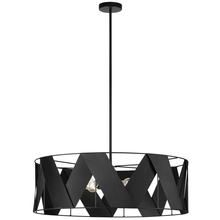  CDO1-304C-MB-BK - 4LT Incandescent Chandelier, MB w/ BK Ribbon