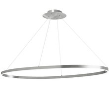  CIR-4463C-SV - 63W Horiz Chandelier, SV with WH Silicone Diffuser