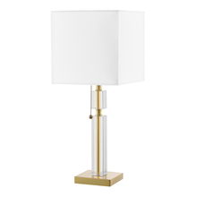  DM231-AGB - 1LT Incandescent Table Lamp, AGB w/ WH Shade