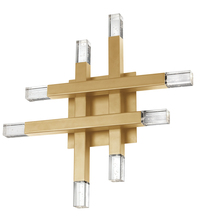 Dainolite FCS-1432W-AGB - 24W Aged Brass Wall Sconce w/ Acrylic Diffuser