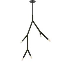 Dainolite MOR-125P-MB - 5 Light Incandescent Pendant in Matte Black