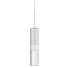 Dainolite PMR-171P-MW - 1 Light Incandescent Pendant, Matte White with Clear Glass