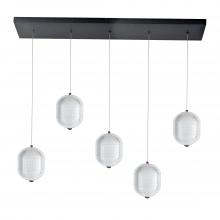 Dainolite PRI-3230LEDHP-MB - 30W Horiz Pendant, MB w/ CLR Pattern Acrylic