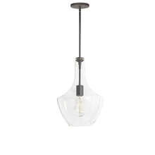  PTL-101P-MB - 1LT Incandescent Pendant, MB w/ CLR Glass