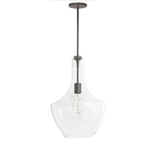  PTL-121P-MB - 1LT Incandescent Pendant, MB w/ CLR Glass