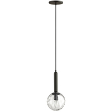 Dainolite TAR-61P-MB-CL - 1 Light Incandescent Pendant, Matte Black with Clear Hammered Glass