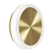 Dainolite TOP-612LEDW-AGB - 12W Aged Brass Wall Sconce w/ Frosted Acrylic Diffuser