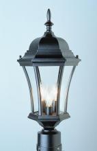  4504 BC - Burlington 1-Light Metal and Glass Post Mount Lantern Head