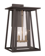  50761 BK - 2LT OUTD WALL LANTERN BELEN ME