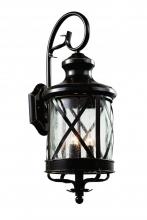  5121 ROB - Chandler 3-Light Armed Coach-style Outdoor Wall Lantern Light