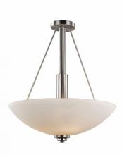  70528-1 BN - Mod Pod 3-Light Glass Bowl Pendant