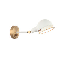 Matteo Lighting S00711AGWH - Blare Wall Sconce