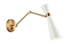 Matteo Lighting S09621AGWH - Blaze Wall Sconce