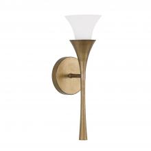 Capital Canada 655711ML - 1-Light Sconce in Mystic Luster with Soft White Glass