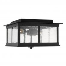 Capital Canada 943836BK - 3 Light Outdoor Flush