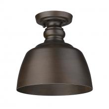  0316-FM RBZ - Holmes Flush Mount in Rubbed Bronze