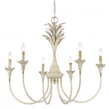  0846-6 AI - Lillianne 6 Light Chandelier in Antique Ivory