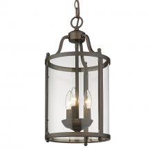 Golden Canada 1157-3P RBZ - Payton RBZ 3 Light Pendant in Rubbed Bronze